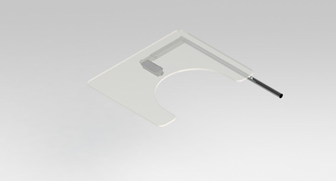 Werkblad (buikuitsparing) 8mm 650 x 490 mm opstaande rand - Afbeelding 3